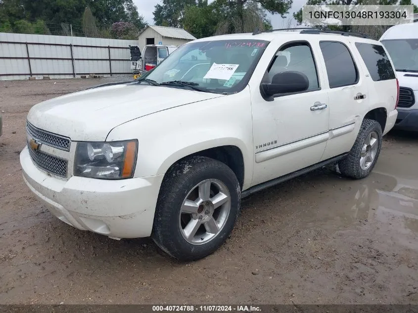 2008 Chevrolet Tahoe Ltz VIN: 1GNFC13048R193304 Lot: 40724788