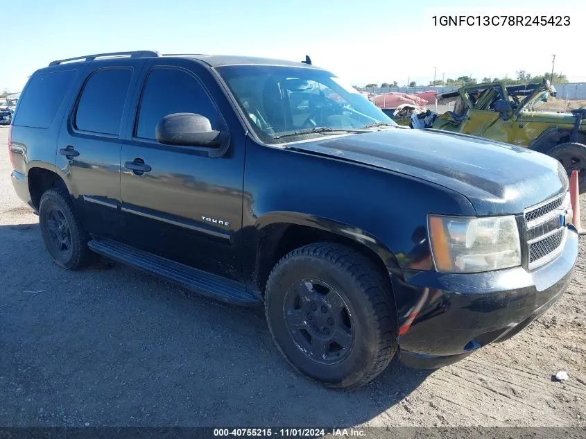 2008 Chevrolet Tahoe Ls VIN: 1GNFC13C78R245423 Lot: 40755215