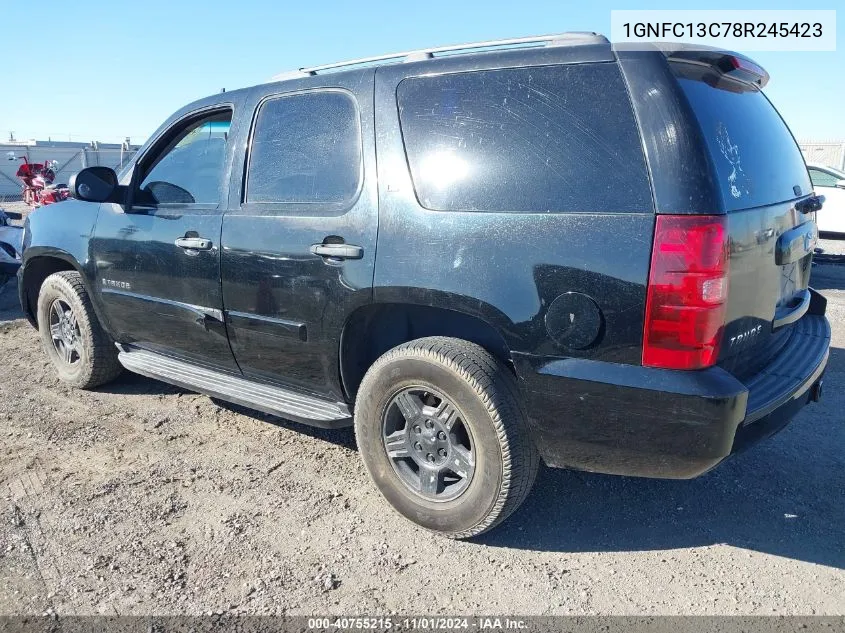 2008 Chevrolet Tahoe Ls VIN: 1GNFC13C78R245423 Lot: 40755215