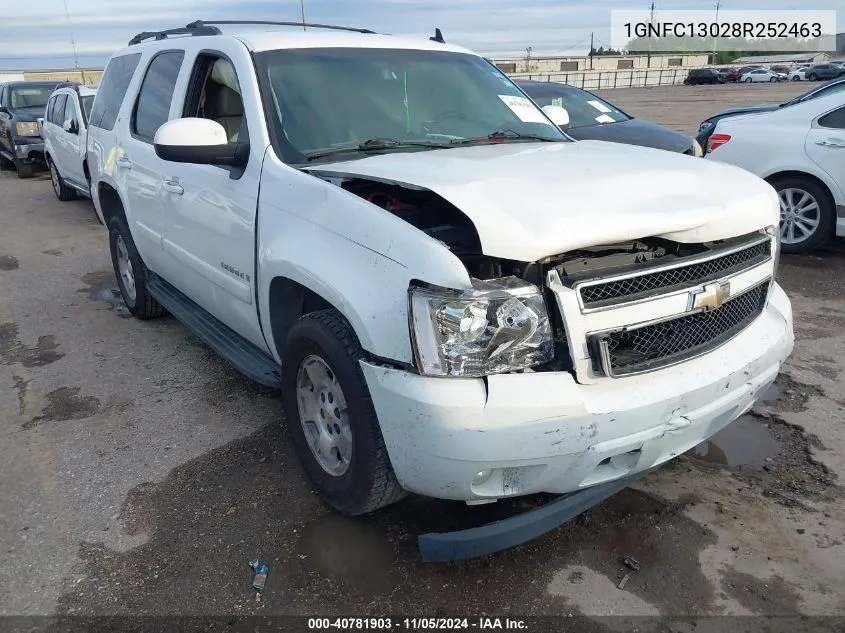 1GNFC13028R252463 2008 Chevrolet Tahoe Lt W/3Lt