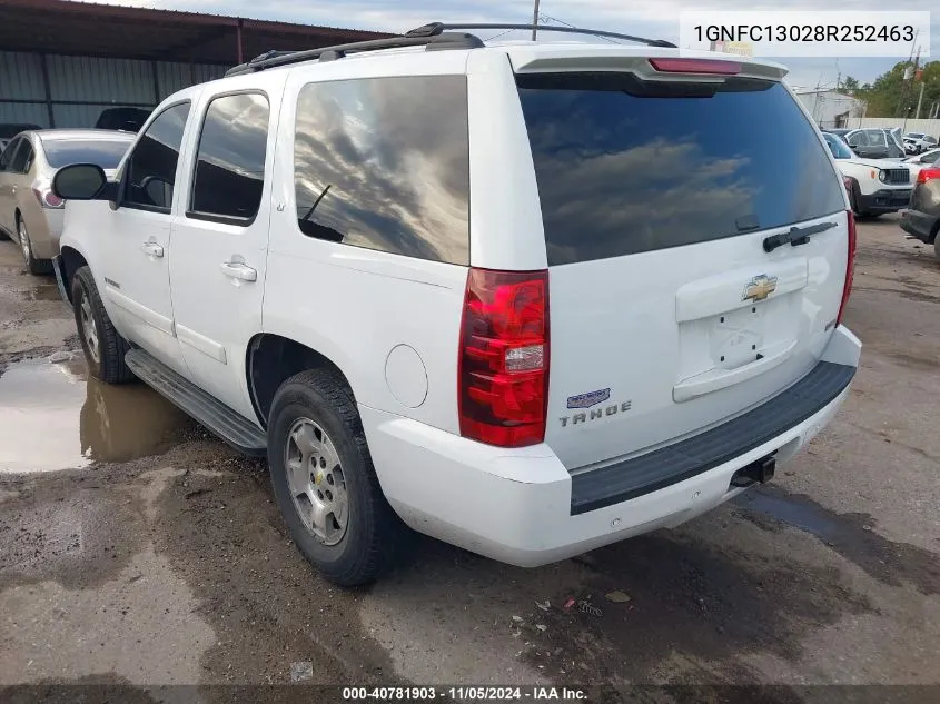 1GNFC13028R252463 2008 Chevrolet Tahoe Lt W/3Lt