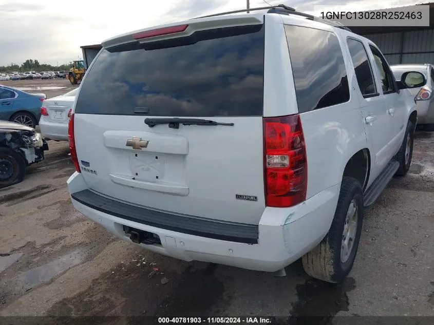 1GNFC13028R252463 2008 Chevrolet Tahoe Lt W/3Lt