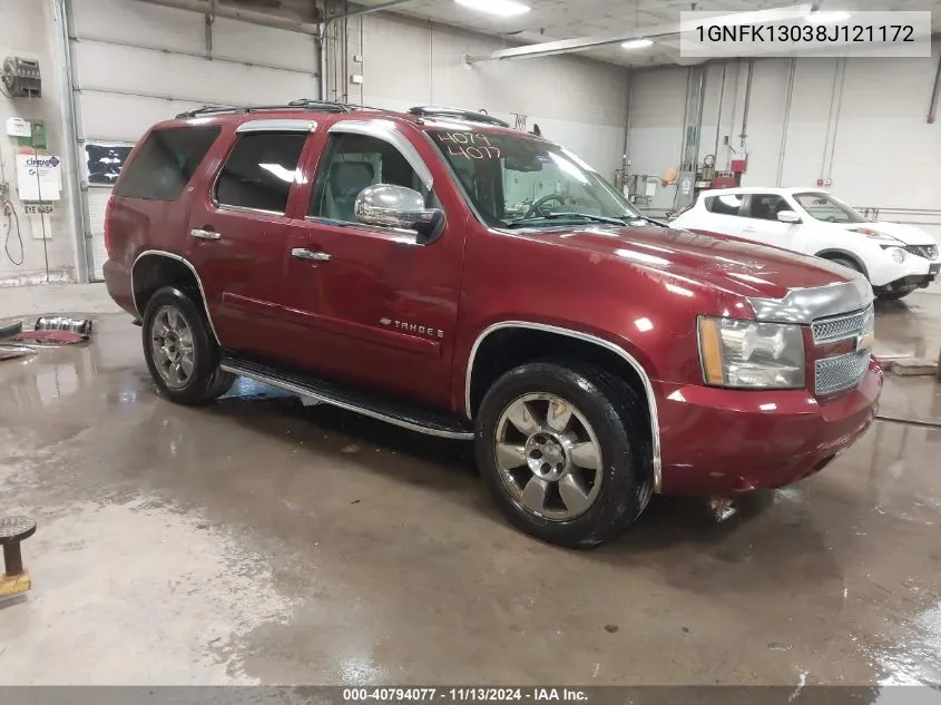 2008 Chevrolet Tahoe Lt VIN: 1GNFK13038J121172 Lot: 40794077