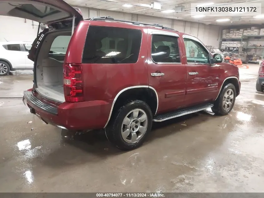 2008 Chevrolet Tahoe Lt VIN: 1GNFK13038J121172 Lot: 40794077