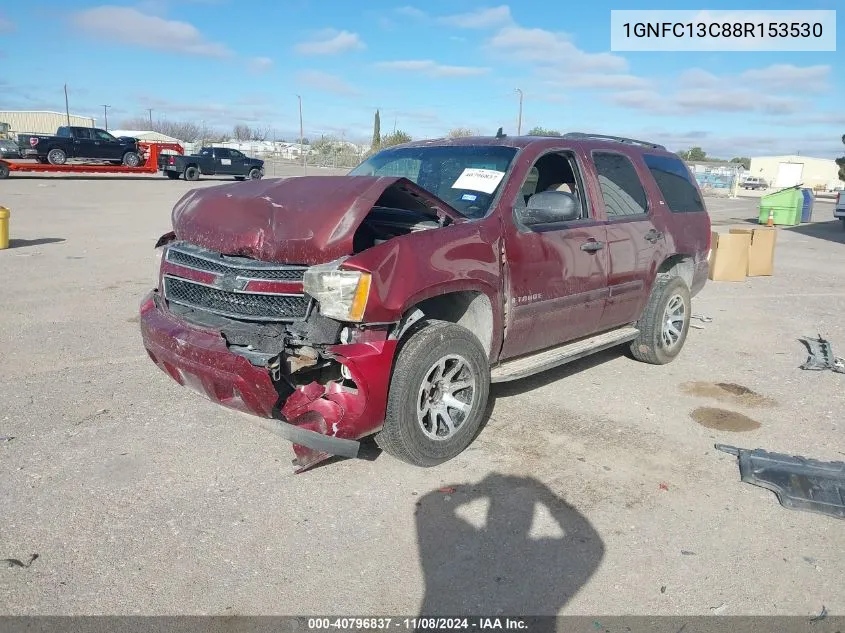 2008 Chevrolet Tahoe Ls VIN: 1GNFC13C88R153530 Lot: 40796837