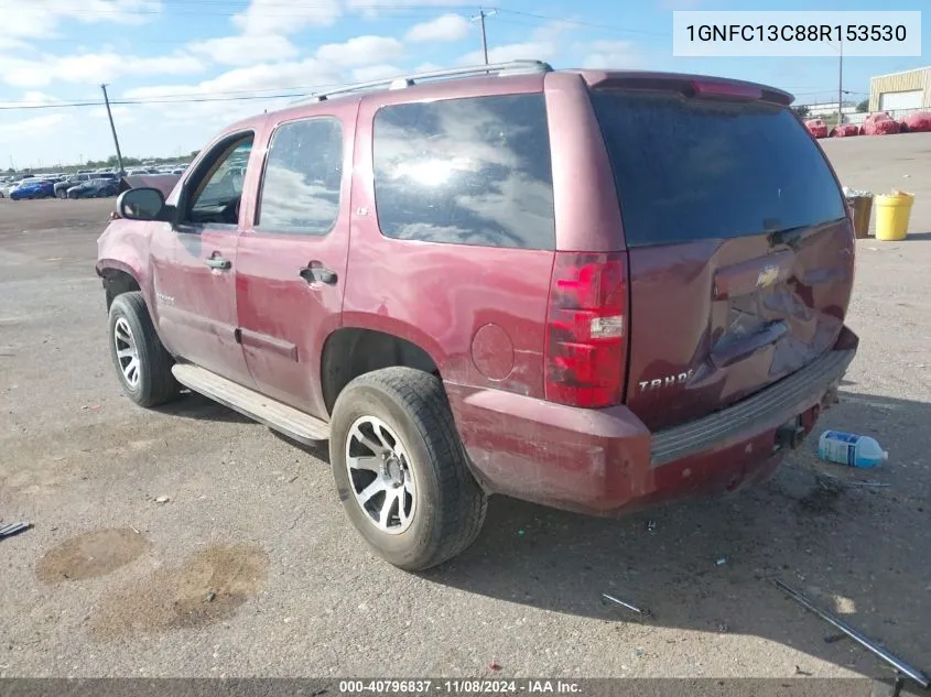 2008 Chevrolet Tahoe Ls VIN: 1GNFC13C88R153530 Lot: 40796837