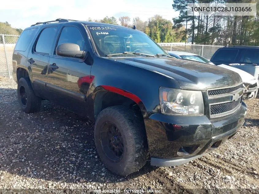 2008 Chevrolet Tahoe Ls VIN: 1GNFC13C28J103656 Lot: 40825750