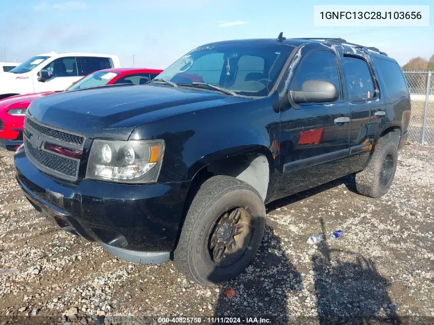 2008 Chevrolet Tahoe Ls VIN: 1GNFC13C28J103656 Lot: 40825750