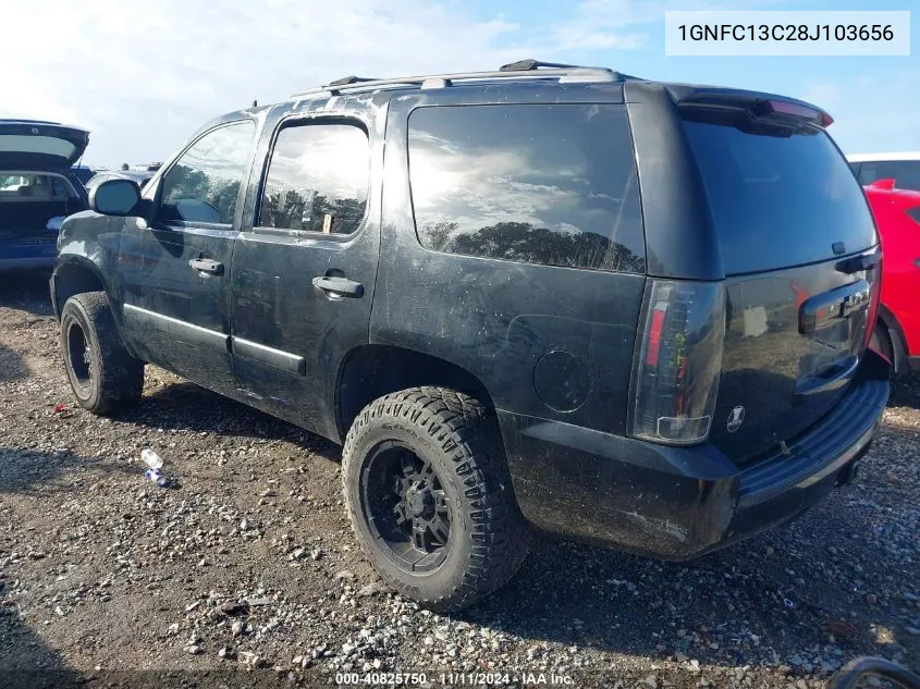 2008 Chevrolet Tahoe Ls VIN: 1GNFC13C28J103656 Lot: 40825750