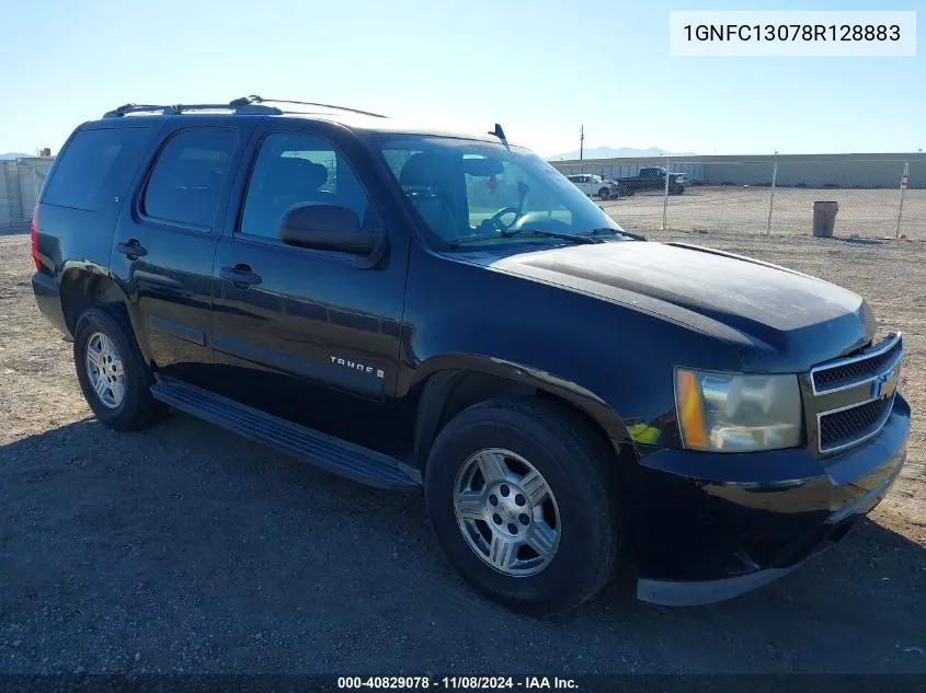 2008 Chevrolet Tahoe Ls VIN: 1GNFC13078R128883 Lot: 40829078