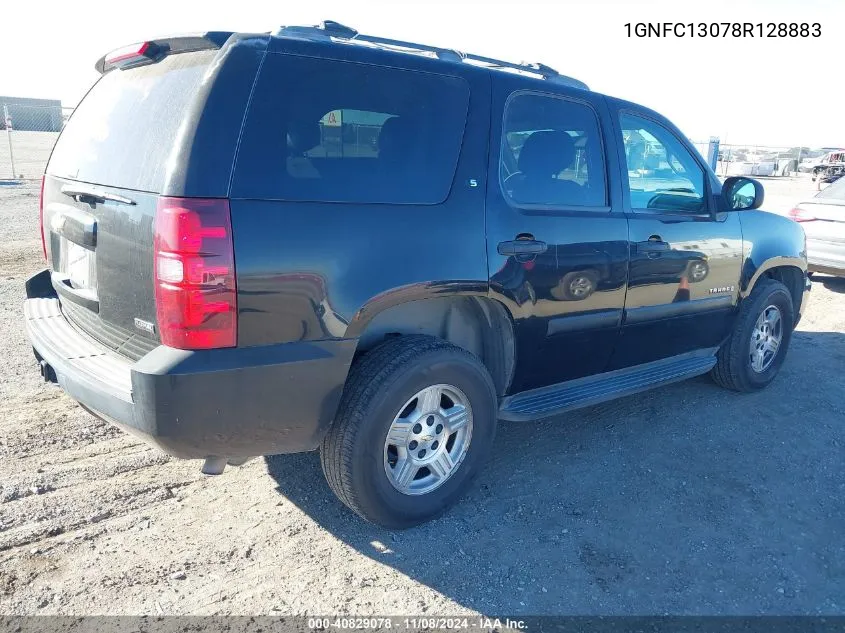 2008 Chevrolet Tahoe Ls VIN: 1GNFC13078R128883 Lot: 40829078