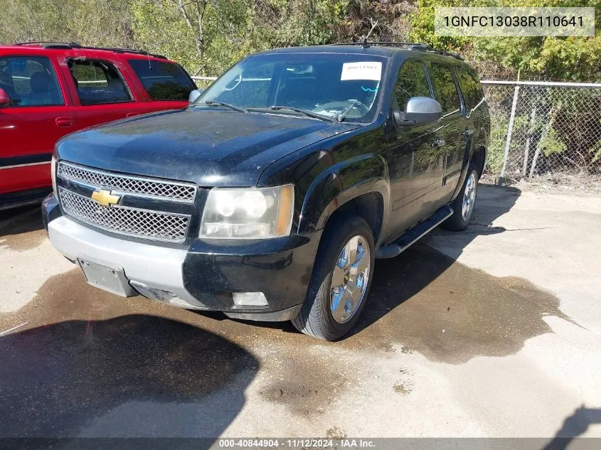 2008 Chevrolet Tahoe Lt VIN: 1GNFC13038R110641 Lot: 40844904