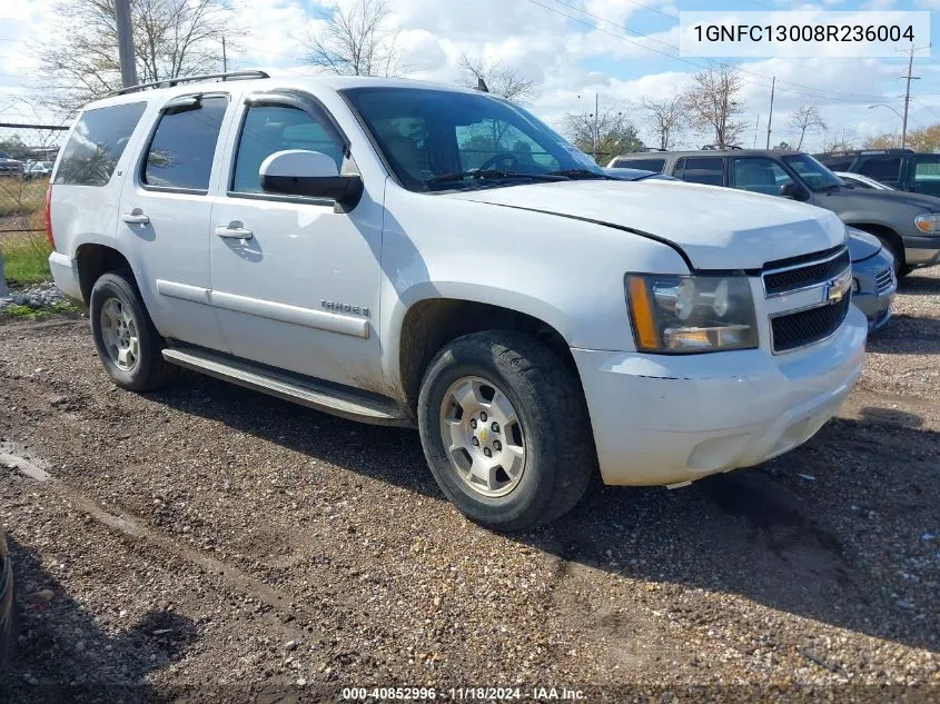 2008 Chevrolet Tahoe Lt VIN: 1GNFC13008R236004 Lot: 40852996