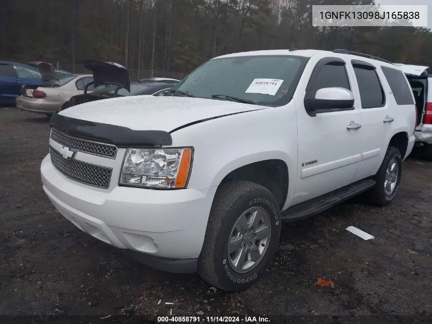 2008 Chevrolet Tahoe Lt VIN: 1GNFK13098J165838 Lot: 40858791