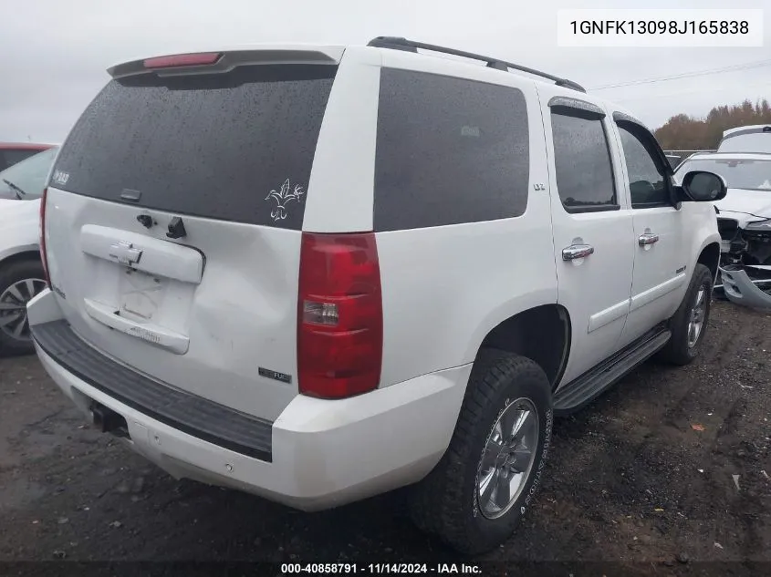 2008 Chevrolet Tahoe Lt VIN: 1GNFK13098J165838 Lot: 40858791