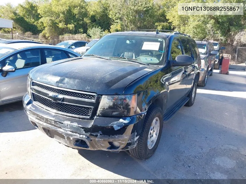 2008 Chevrolet Tahoe Lt VIN: 1GNFC13088R255867 Lot: 40860983