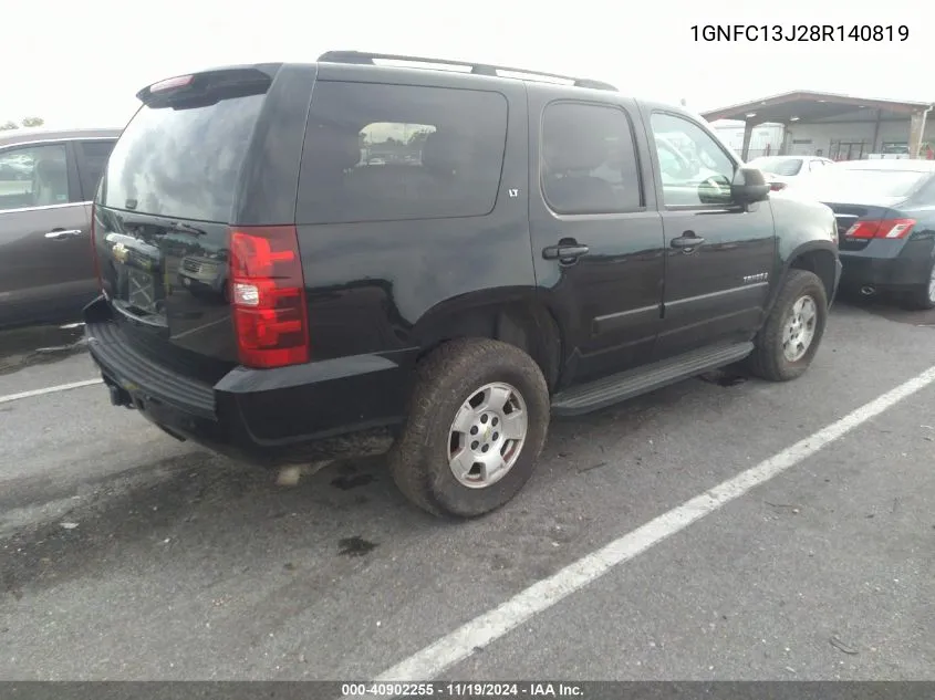 2008 Chevrolet Tahoe Lt VIN: 1GNFC13J28R140819 Lot: 40902255