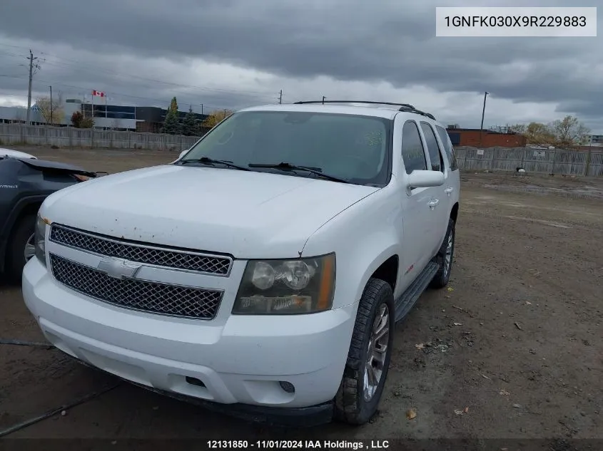 2009 Chevrolet Tahoe VIN: 1GNFK030X9R229883 Lot: 12131850