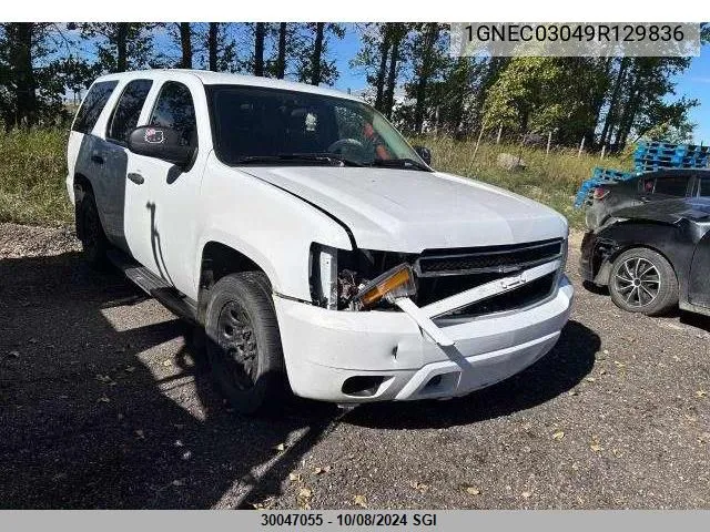 2009 Chevrolet Tahoe Police VIN: 1GNEC03049R129836 Lot: 30047055