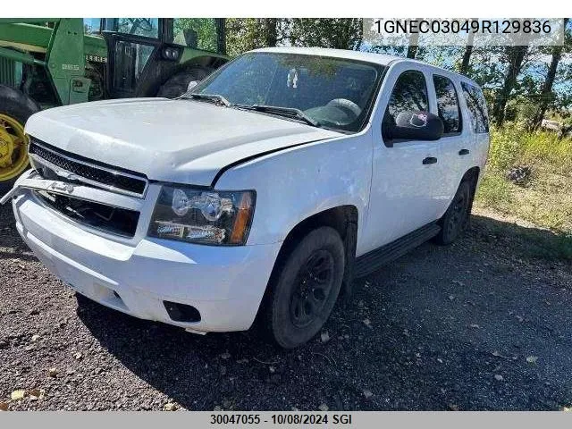 2009 Chevrolet Tahoe Police VIN: 1GNEC03049R129836 Lot: 30047055