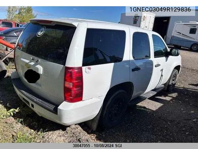 2009 Chevrolet Tahoe Police VIN: 1GNEC03049R129836 Lot: 30047055