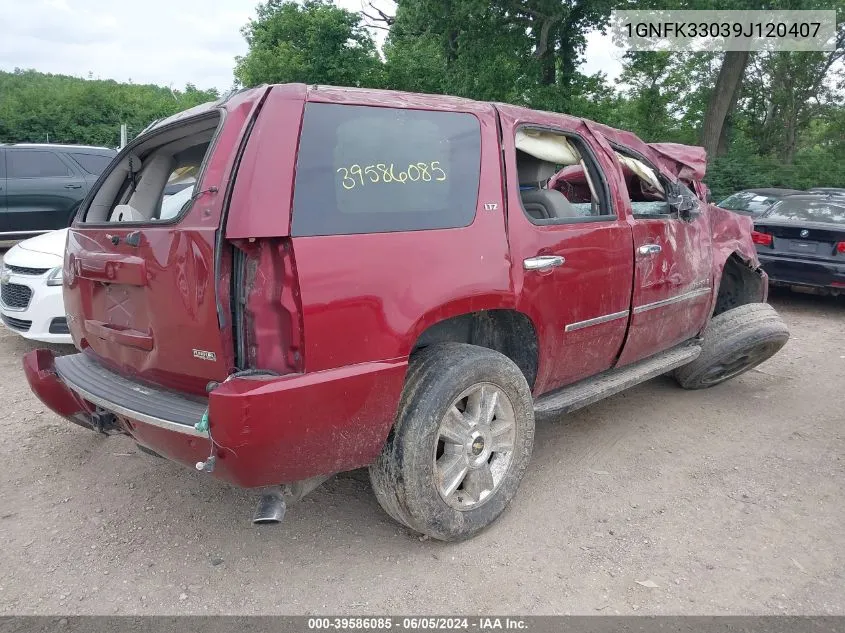 1GNFK33039J120407 2009 Chevrolet Tahoe Ltz