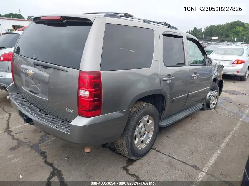 2009 Chevrolet Tahoe Lt1 VIN: 1GNFK23059R227826 Lot: 40053894