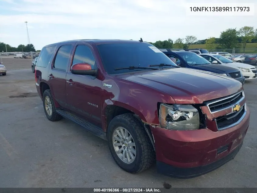 2009 Chevrolet Tahoe Hybrid VIN: 1GNFK13589R117973 Lot: 40196366