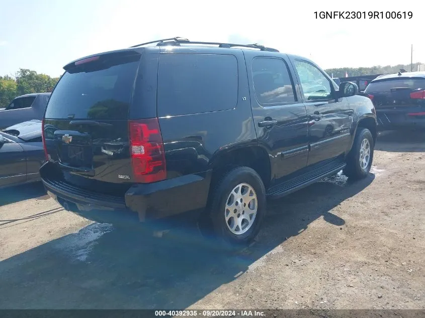 2009 Chevrolet Tahoe Lt1 VIN: 1GNFK23019R100619 Lot: 40392935