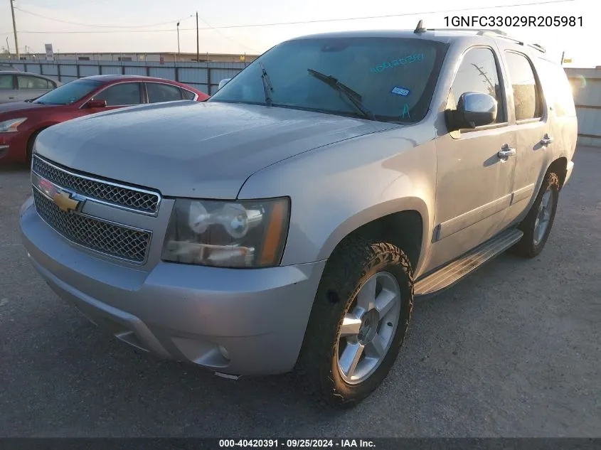 2009 Chevrolet Tahoe Ltz VIN: 1GNFC33029R205981 Lot: 40420391