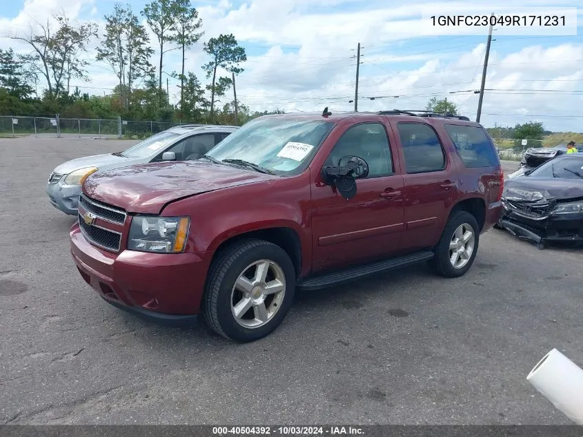 2009 Chevrolet Tahoe Lt1 VIN: 1GNFC23049R171231 Lot: 40504392