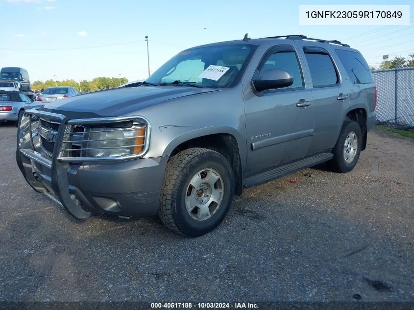 2009 Chevrolet Tahoe Lt1 VIN: 1GNFK23059R170849 Lot: 40517188