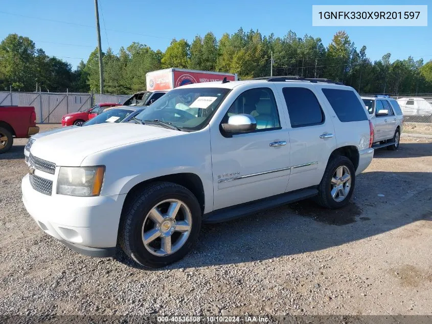 2009 Chevrolet Tahoe Ltz VIN: 1GNFK330X9R201597 Lot: 40536808