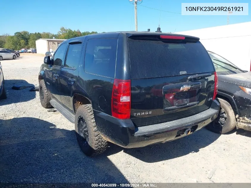 2009 Chevrolet Tahoe K1500 Lt VIN: 1GNFK23049R261921 Lot: 40543899