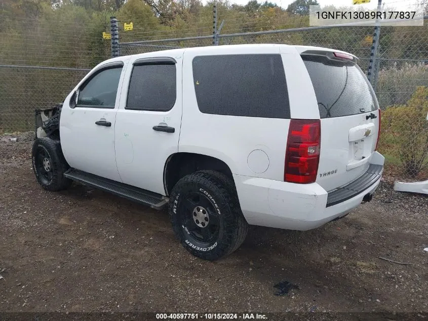 2009 Chevrolet Tahoe Commercial Fleet VIN: 1GNFK13089R177837 Lot: 40597751