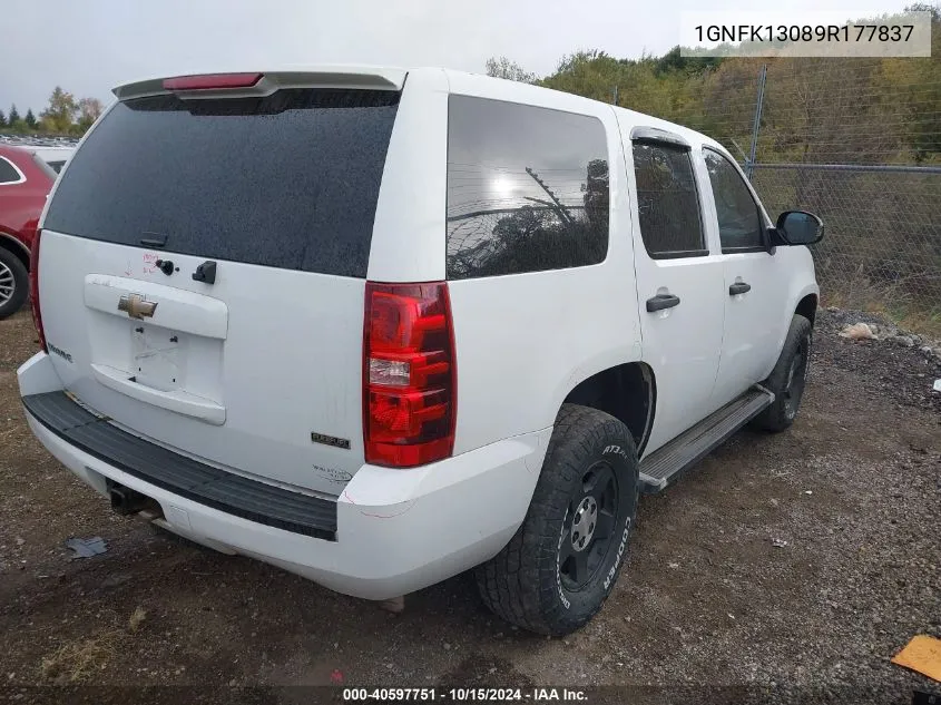 2009 Chevrolet Tahoe Commercial Fleet VIN: 1GNFK13089R177837 Lot: 40597751