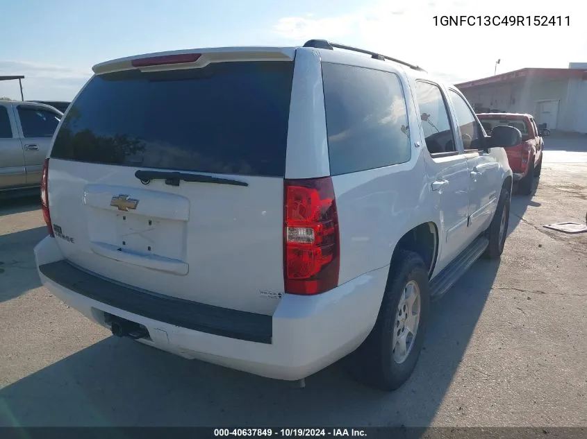 2009 Chevrolet Tahoe Ls VIN: 1GNFC13C49R152411 Lot: 40637849