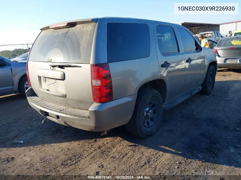 2009 Chevrolet Tahoe Police VIN: 1GNEC030X9R226930 Lot: 40678341