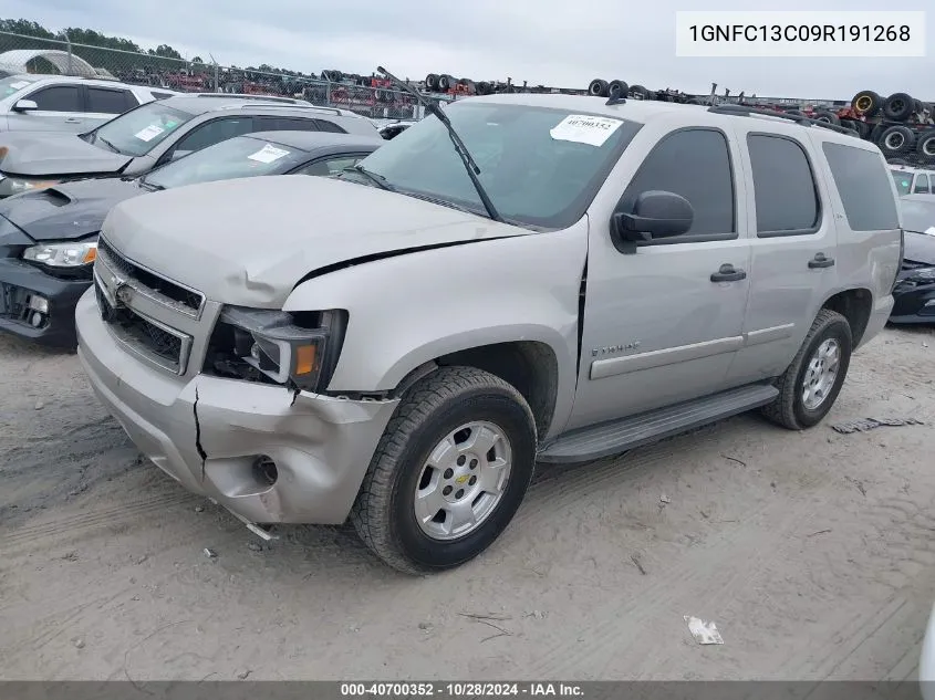 2009 Chevrolet Tahoe Ls VIN: 1GNFC13C09R191268 Lot: 40700352