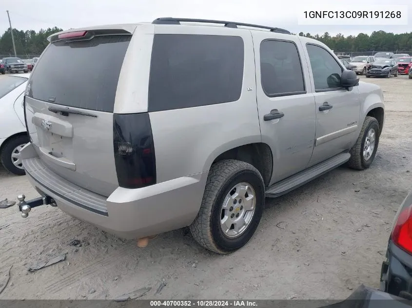 2009 Chevrolet Tahoe Ls VIN: 1GNFC13C09R191268 Lot: 40700352