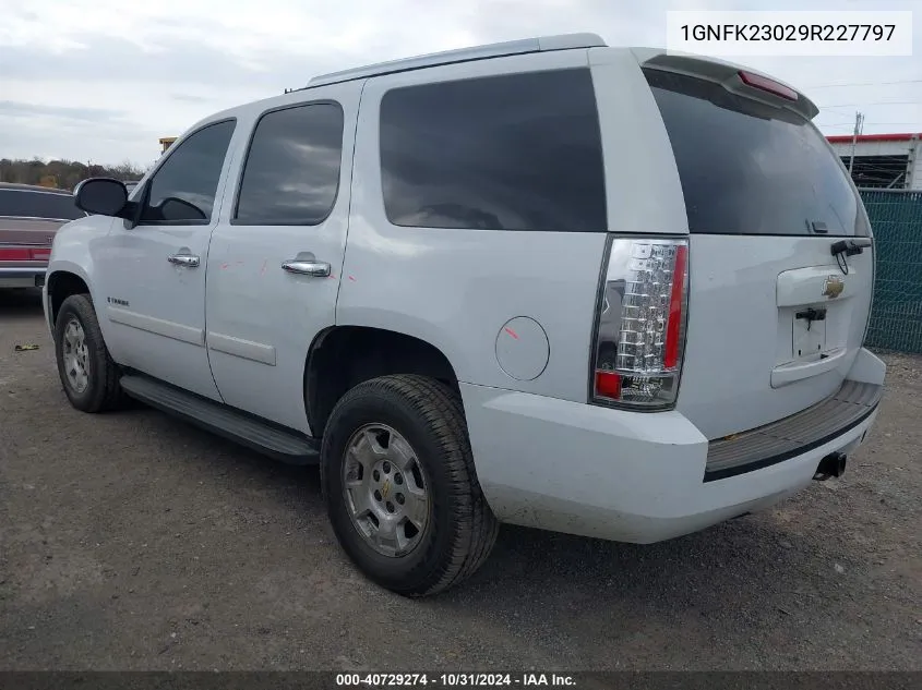 2009 Chevrolet Tahoe Lt1 VIN: 1GNFK23029R227797 Lot: 40729274