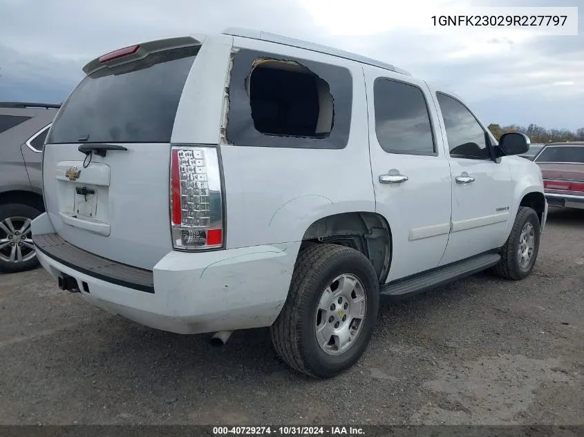 2009 Chevrolet Tahoe Lt1 VIN: 1GNFK23029R227797 Lot: 40729274