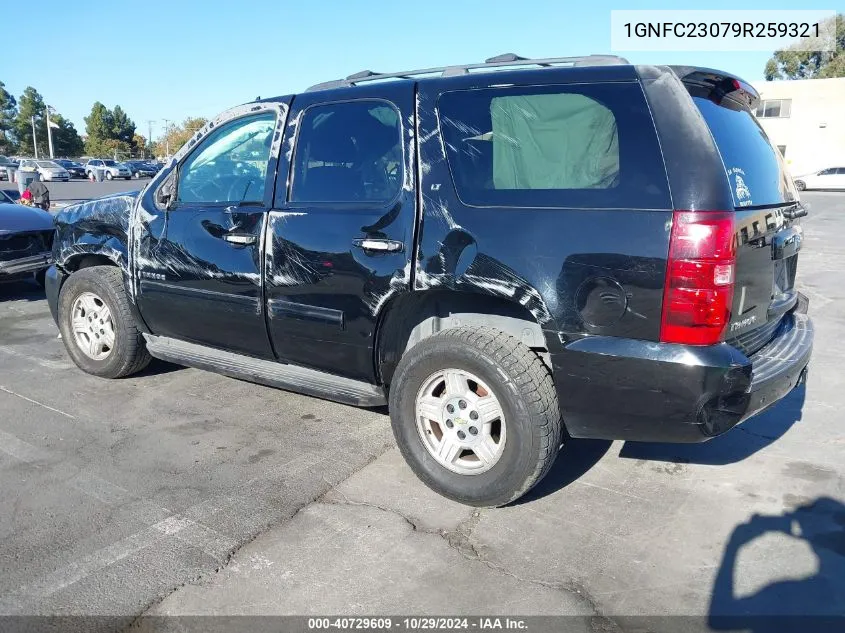 2009 Chevrolet Tahoe Lt2 VIN: 1GNFC23079R259321 Lot: 40729609