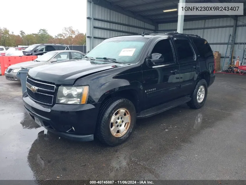 2009 Chevrolet Tahoe Lt2 VIN: 1GNFK230X9R243407 Lot: 40745887