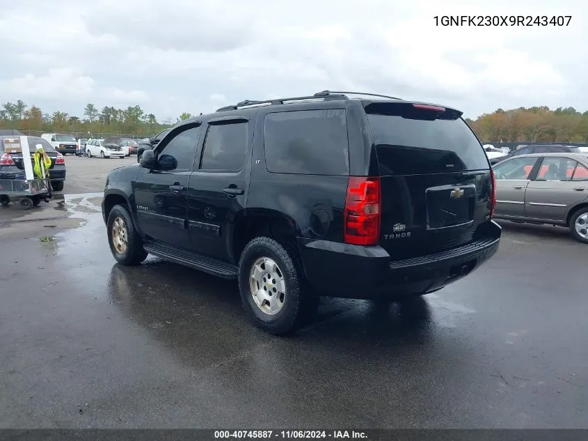 2009 Chevrolet Tahoe Lt2 VIN: 1GNFK230X9R243407 Lot: 40745887