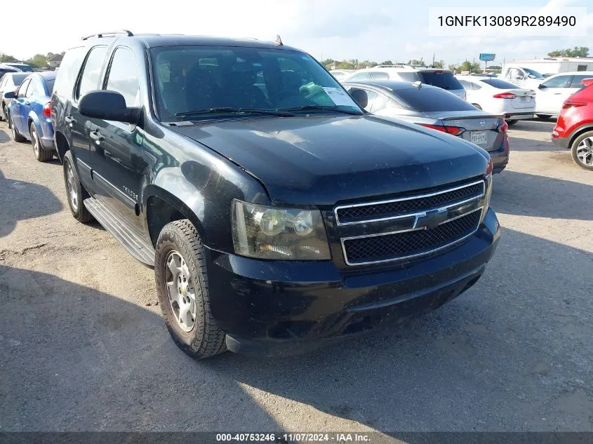 2009 Chevrolet Tahoe Ls VIN: 1GNFK13089R289490 Lot: 40753246