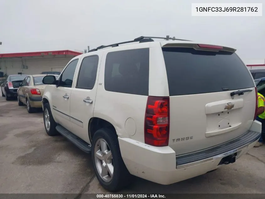 2009 Chevrolet Tahoe Ltz VIN: 1GNFC33J69R281762 Lot: 40755830