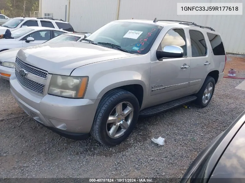 2009 Chevrolet Tahoe Ltz VIN: 1GNFC33J59R177618 Lot: 40757524