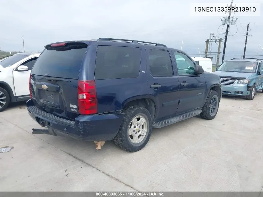 2009 Chevrolet Tahoe Ls VIN: 1GNEC13359R213910 Lot: 40803665