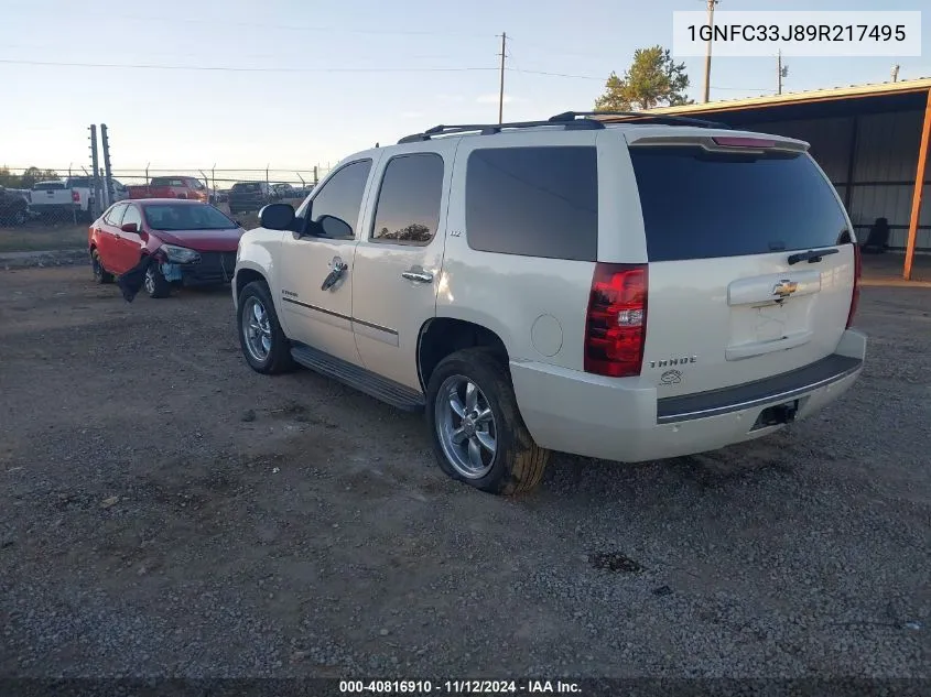 2009 Chevrolet Tahoe Ltz VIN: 1GNFC33J89R217495 Lot: 40816910